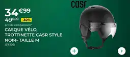 Feu Vert Casque vélo, trottinette casr style noir- taille m offre