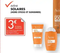 PharmaVie Avène solaires (hors sticks et sunsimed) offre