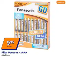 Action Piles Panasonic AAA offre