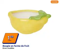 Action Bougie en forme de fruit offre