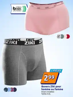 Action Boxers ziki pour homme ou femme offre