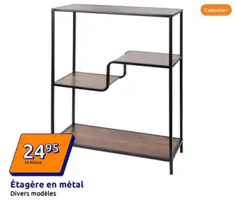 Action Étagère en métal offre
