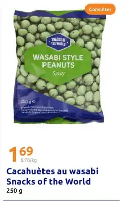 Action Cacahuètes au wasabi snacks of the world offre