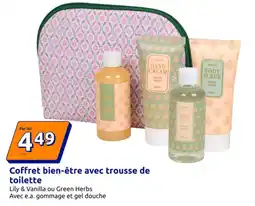 Action Coffret bien-être avec trousse de toilette offre