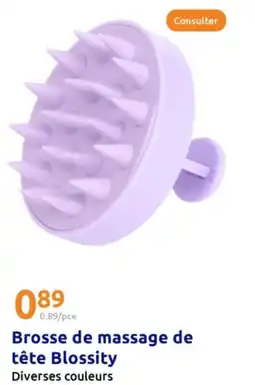 Action Brosse de massage de tête blossity offre