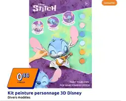 Action Kit peinture personnage 3D Disney offre