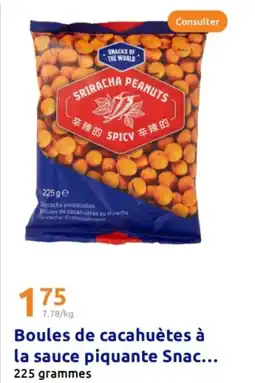 Action Boules de cacahuètes à la sauce piquante snac offre
