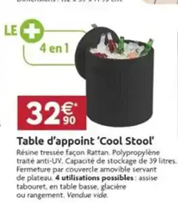 LaMaison.fr Table d'appoint 'Cool Stool' offre