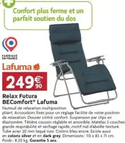 LaMaison.fr Relax Futura BEComfort Lafuma offre