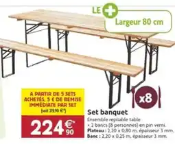 LaMaison.fr Set banquet offre