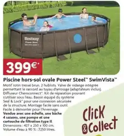 LaMaison.fr Piscine hors-sol ovale power steel swim vista offre