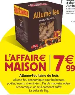 LaMaison.fr Allume-feu laine de bois offre