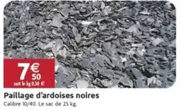 LaMaison.fr Paillage d'ardoises noires offre