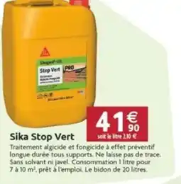 LaMaison.fr Sika stop vert offre