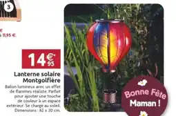 LaMaison.fr Lanterne solaire Montgolfière offre