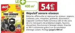 LaMaison.fr Répulsif sonore oiseaux offre