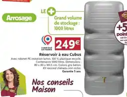 LaMaison.fr Réservoir à eau Cubus offre