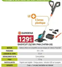 LaMaison.fr EASYCUT 23/18V P4A (14700-20) offre