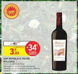 Intermarché Hyper AOP Bordeaux Rouge 'Malesan' offre