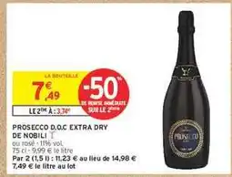 Intermarché Hyper Prosecco D.O.C Extra Dry De Nobili offre