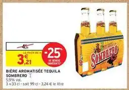 Intermarché Hyper Bière Aromatisée Tequila Sombrero offre