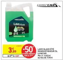 Intermarché Hyper Lave Glace Été Demoustiqueur 5L Lumicar offre