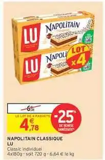 Intermarché Hyper Napolitain Classique LU offre