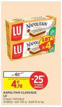 Intermarché Contact Napolitain Classique LU offre