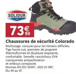 LaMaison.fr Chaussures de sécurité colorado offre