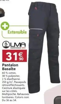LaMaison.fr Pantalon Basalte offre