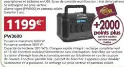 LaMaison.fr PW3600 offre
