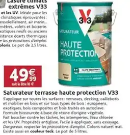 LaMaison.fr Saturateur terrasse haute protection V33 offre