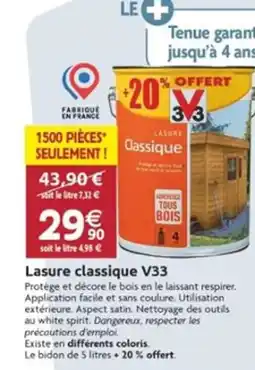 LaMaison.fr Lasure classique V33 offre
