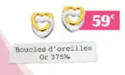 Carrefour Boucles d'oreilles Or 375% offre