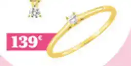 Carrefour Collier - 45cm et bague Or 375% et diamant synthétique F-VS 0,05ct offre