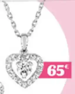 Carrefour Collier Argent 925% rhodié et oxyde de zirconium - 43cm offre