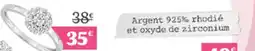 Carrefour Argent 925% rhodié et oxyde de zirconium offre