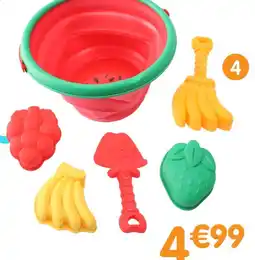 b&m Seau de plage avec accessoires offre
