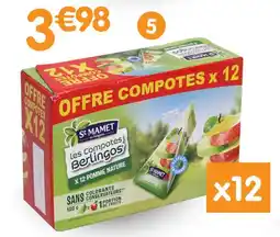 b&m St mamet Compote x12 offre