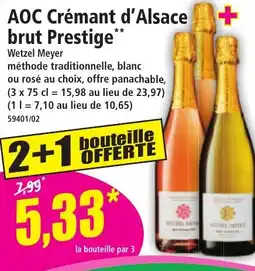 Norma Aoc crémant d'alsace brut prestige offre
