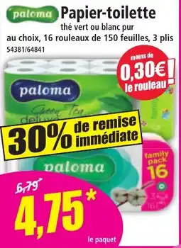 Norma paloma Papier-toilette offre