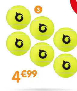 b&m Balles de tennis x6 offre