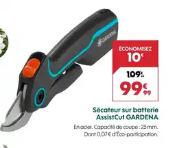 Truffaut GARDENA Sécateur sur batterie AssistCut offre