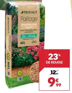 Truffaut TRUFFAUT Paillage de plaquettes de bois naturel offre