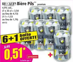 Norma BRUCKER'S Bière Pils offre