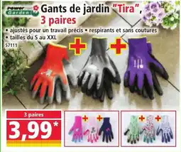 Norma Gants de jardin tira 3 paires offre