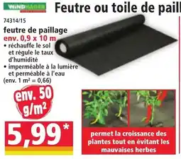 Norma Feutre de paillage offre