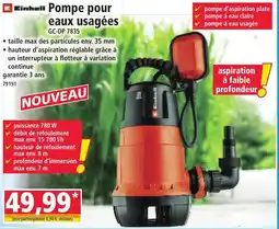 Norma Pompe pour eaux usagée offre