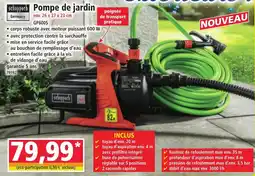 Norma Pompe de jardin offre