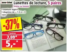 Norma Lunettes de lecture 5 paires offre